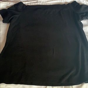 H&M off the shoulder cap sleeve top